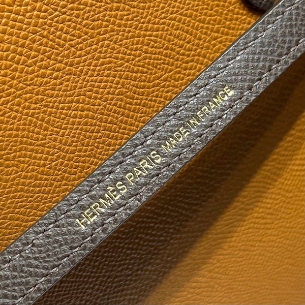 HM Mini Kelly 19 Golden Brown Epsom 243116