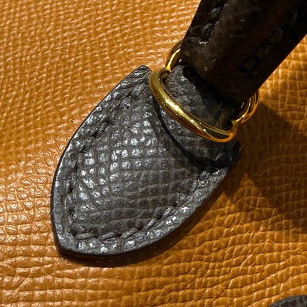 HM Mini Kelly 19 Golden Brown Epsom 243116