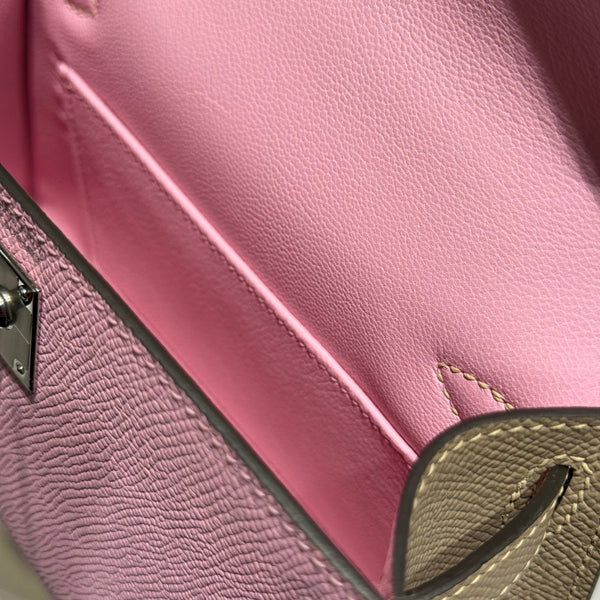 HM Mini Kelly 19 Rosa Pastello Epsom 243120