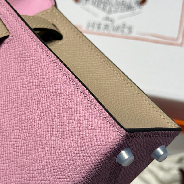 HM Mini Kelly 19 Rosa Pastello Epsom 243120