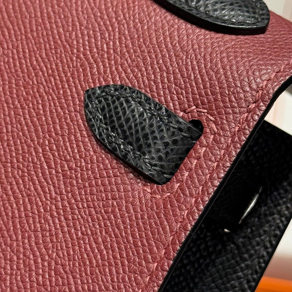 HM Mini Kelly 19 Borgogna Epsom 243135