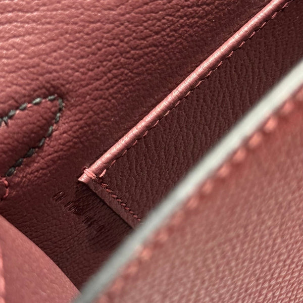 HM Mini Kelly 19 Borgogna Epsom 243135