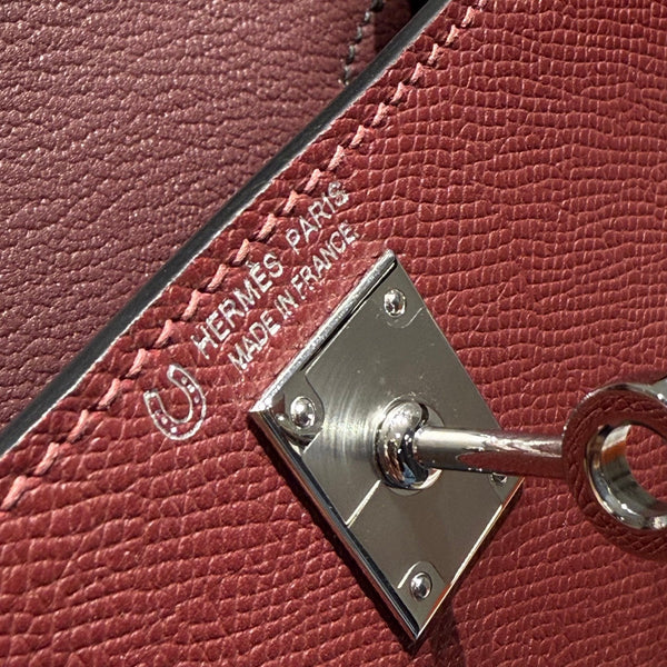 HM Mini Kelly 19 Borgogna Epsom 243135