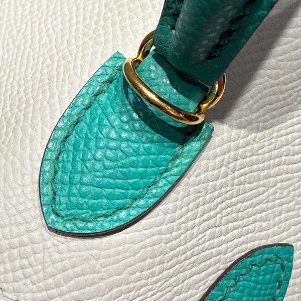 HM Mini Kelly 19 Grigio Perla Epsom 243140