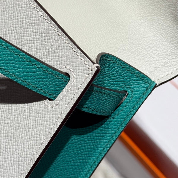 HM Mini Kelly 19 Grigio Perla Epsom 243140