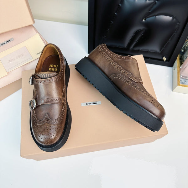 Church's X MiuLoafers Classic Matte Brown Calfskin
