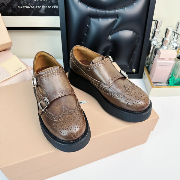 Church's X MiuLoafers Classic Matte Brown Calfskin