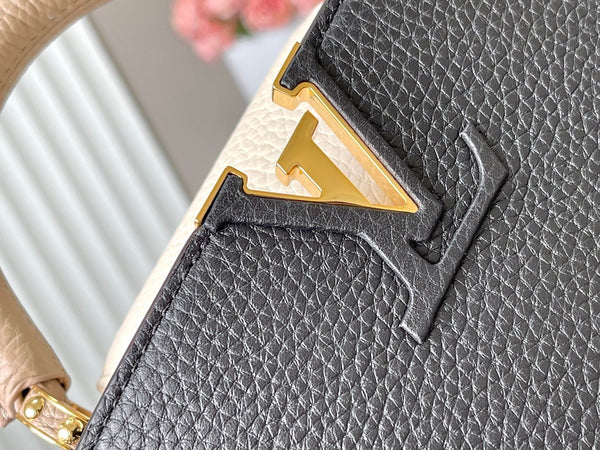 CAPUCINES MINI 21 IN NERO MIX BIANCO TAURILLON ORO HARDWARE