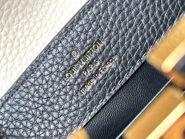 CAPUCINES MINI 21 IN NERO MIX BIANCO TAURILLON ORO HARDWARE