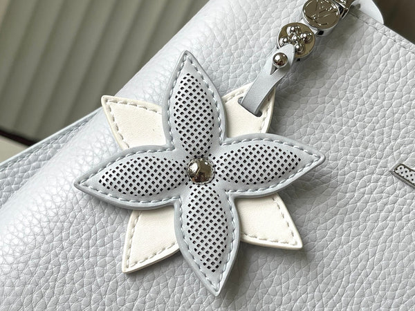 CAPUCINES BB 27 IN GRIGIO CROMATO TAURILLON FERRAMENTA ARGENTO