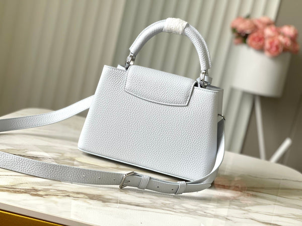 CAPUCINES BB 27 IN GRIGIO CROMATO TAURILLON FERRAMENTA ARGENTO