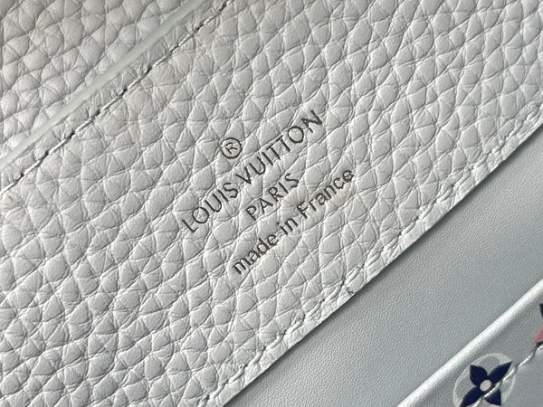 CAPUCINES BB 27 IN GRIGIO CROMATO TAURILLON FERRAMENTA ARGENTO