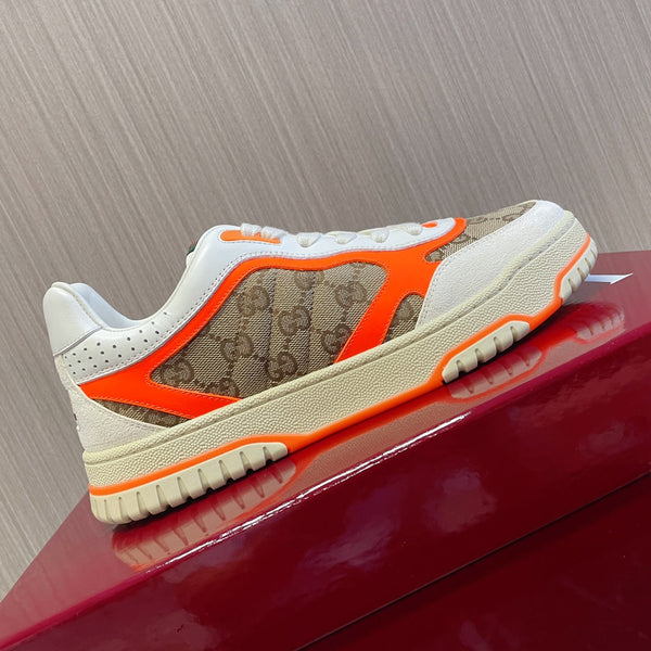 GG Retro Sneakers for Couples White Tiger orange
