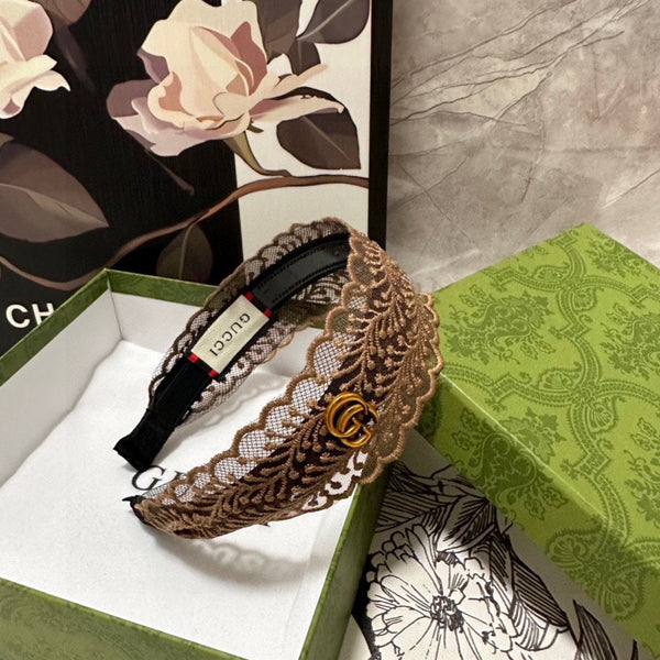 HAIRBAND IN BROWN LACE 295829