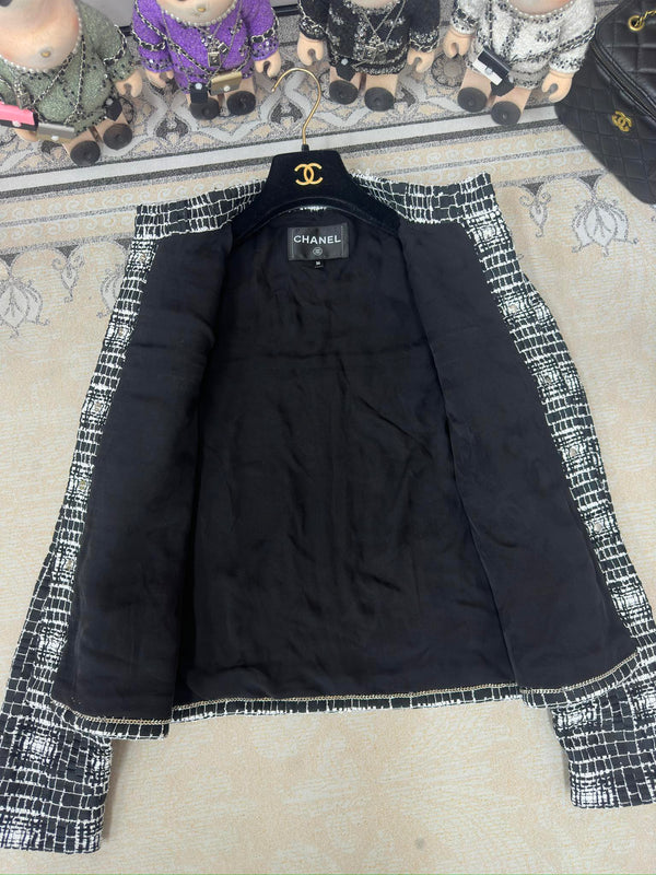 CC 25 Tweed Jacket Black Polyamide Cotton 251893