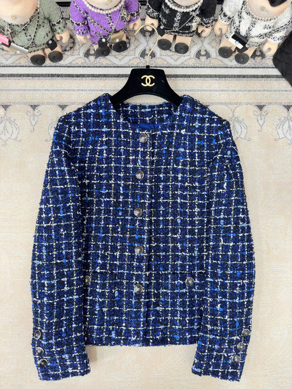 CC Tweed Jacket Blue Polyamide Wool 251879