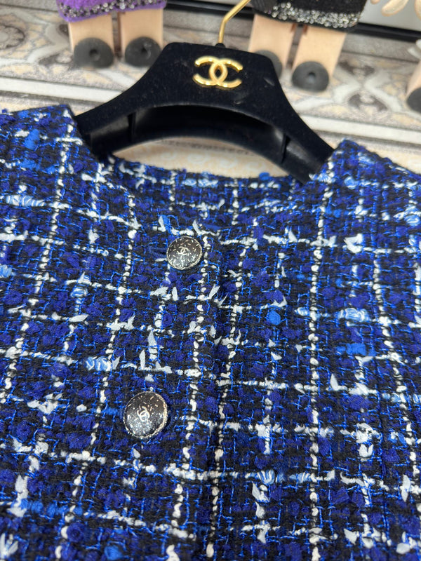 CC Tweed Jacket Blue Polyamide Wool 251879