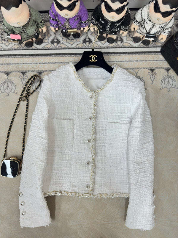 CC Jacket White Cotton Polyamide 237359