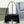 CRUSH SHOULDER BAG 25 IN BLACK CRUSHED CALFSKIN LEATHER STRAP SILVER HARDWARE