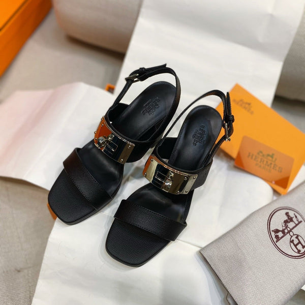 HM Ilona90 Slingback Black Calfskin 347912