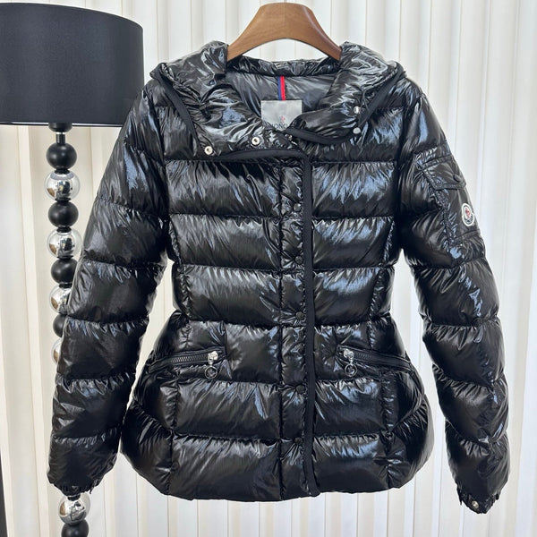 Moncler 25 Jacket Glossy Black Polyester 288452