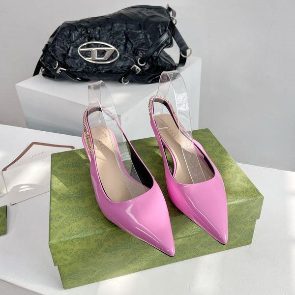 GG SIGNORIA 45 SLINGBACK PUMP TAFFY LAMBSKIN