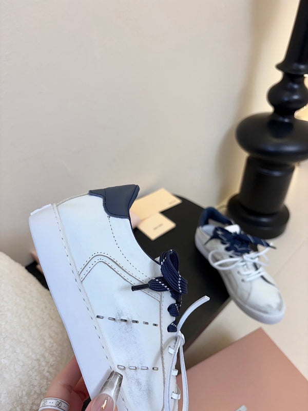 Miu 25C Sneakers White mix Night Blue Leather 235745