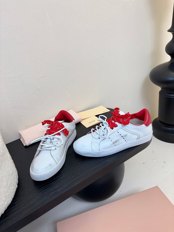 Miu 25C Sneakers White mix Red Leather 235746