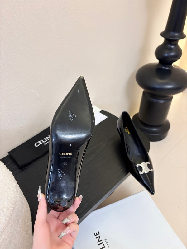 CELINE Pump Black Fabric 235702