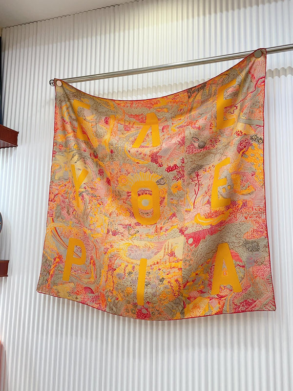 Eleftheria Scarf 90 CM In Colorful Silk Twill 193833