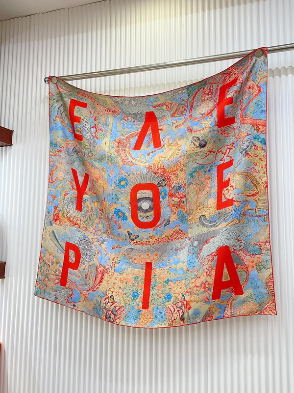 Eleftheria Scarf 90 CM In Colorful Silk Twill  193835