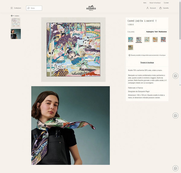 En Liberte ! Scarf 140 CM In Colorful Cashmere And Silk 198587