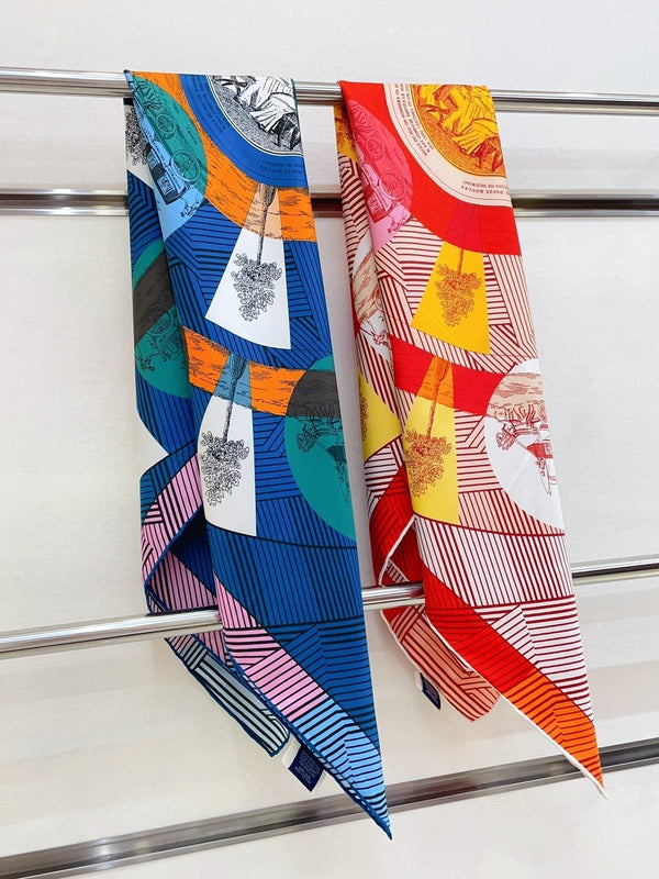Jeu Des Omnibus Remix Scarf 90 CM In Colorful Silk Twill  211109