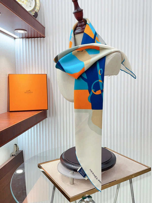 Scarf 90 CM In Colorful Silk Twill 233122