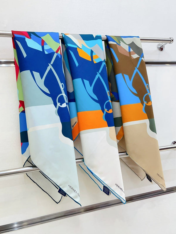 Scarf 90 CM In Colorful Silk Twill 233122