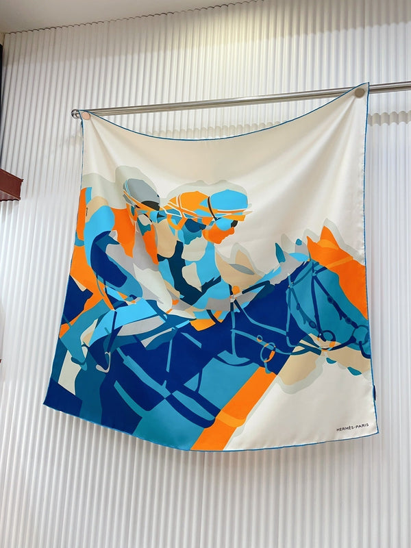 Scarf 90 CM In Colorful Silk Twill 233122