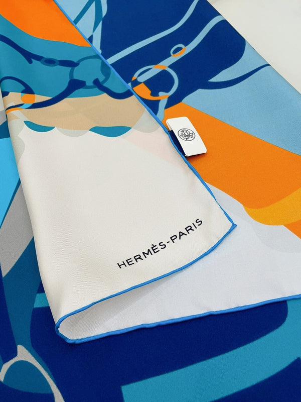 Scarf 90 CM In Colorful Silk Twill 233122