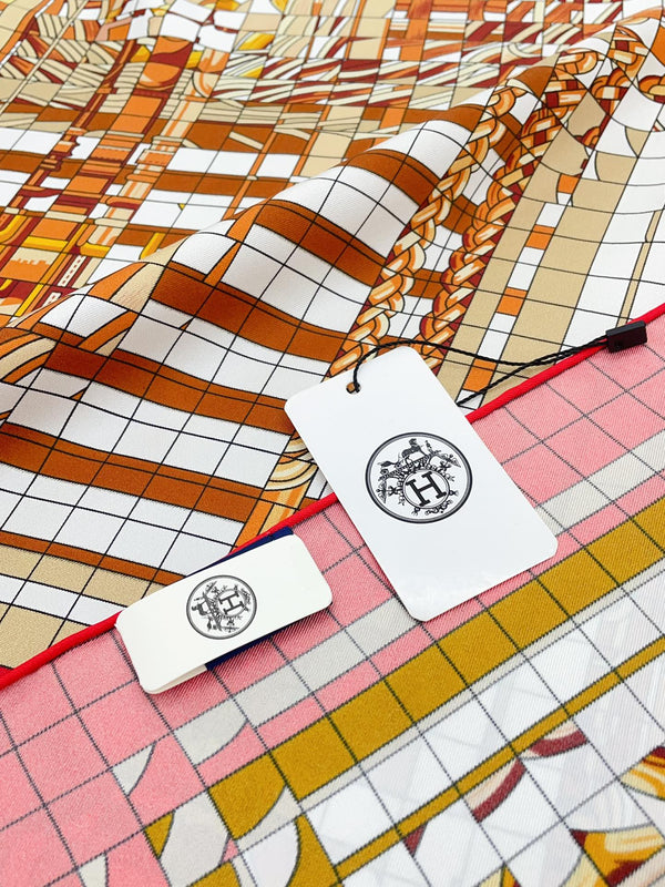 Coaching Deja-Vu Shawl 90 CM In Colorful Silk Twill 233125