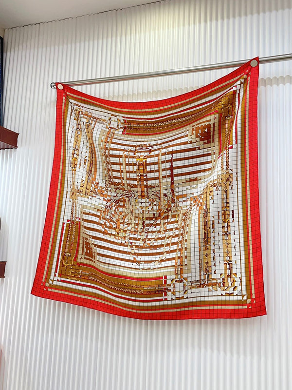 Coaching Deja-Vu Shawl 90 CM In Colorful Silk Twill 233125