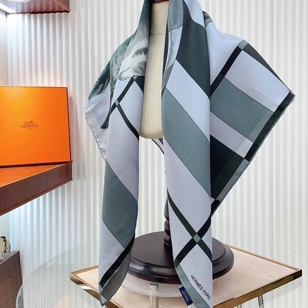 Rocabar De Rire Scarf 90 CM In Colorful Silk Twill 246406