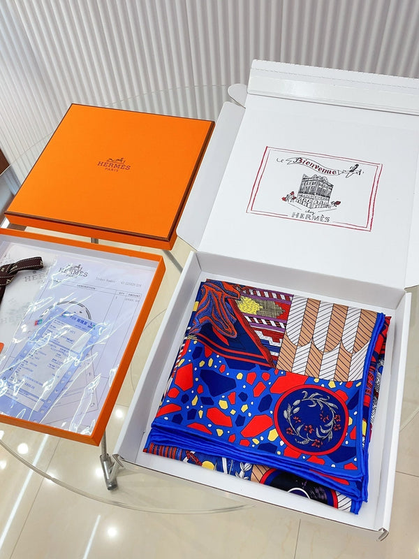 La Danse Des Amazones Scarf 90 CM In Colorful Silk 262787