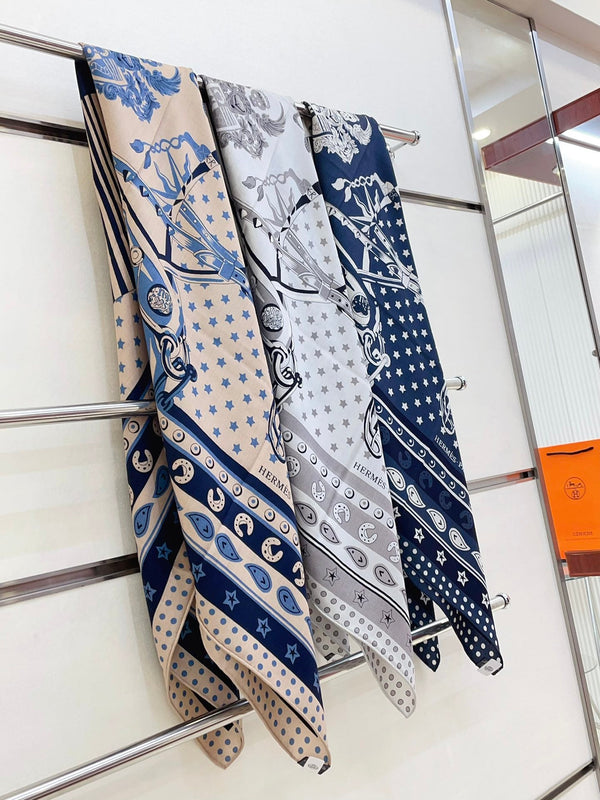 Cheval Punk Bandana Scarf 135 CM In Colorful Cashmere And Silk 304390