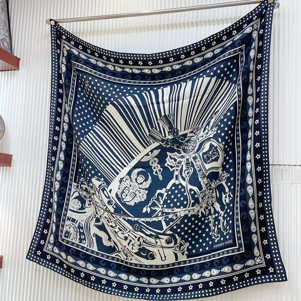 Cheval Punk Bandana Scarf 135 CM In Colorful Cashmere And Silk 304390