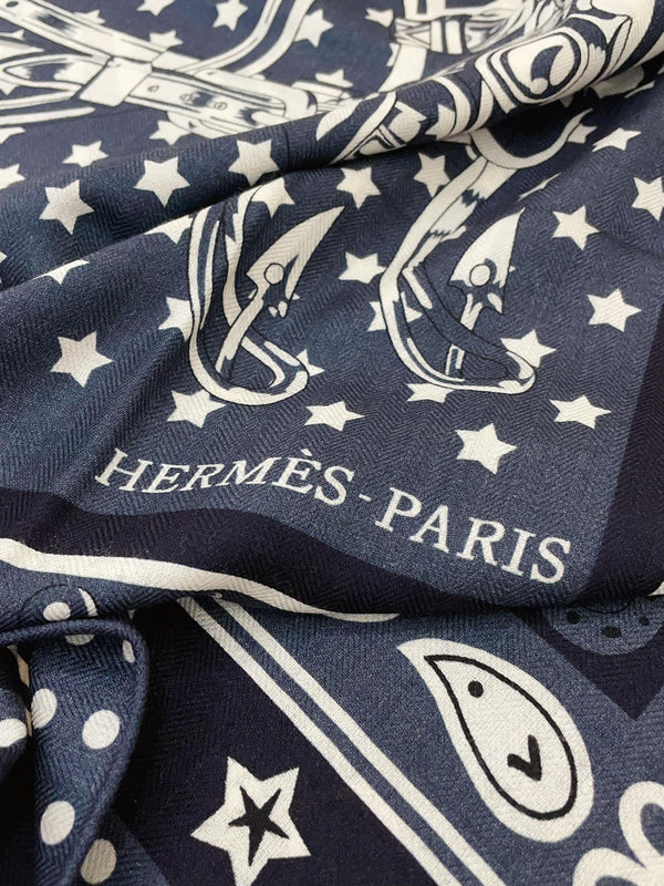 Cheval Punk Bandana Scarf 135 CM In Colorful Cashmere And Silk 304390