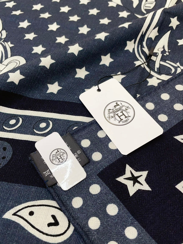 Cheval Punk Bandana Scarf 135 CM In Colorful Cashmere And Silk 304390