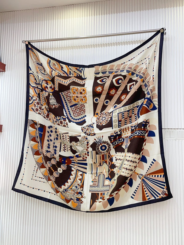 Haute Parure Scarf 135 CM Colorful Cashmere And Silk 324753