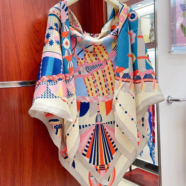 Haute Parure Scarf 135 CM Colorful Cashmere And Silk 324755