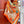 Carré Harnais De Cœur Scarf 140 CM In Orange Colorful Cashmere And Silk 335856