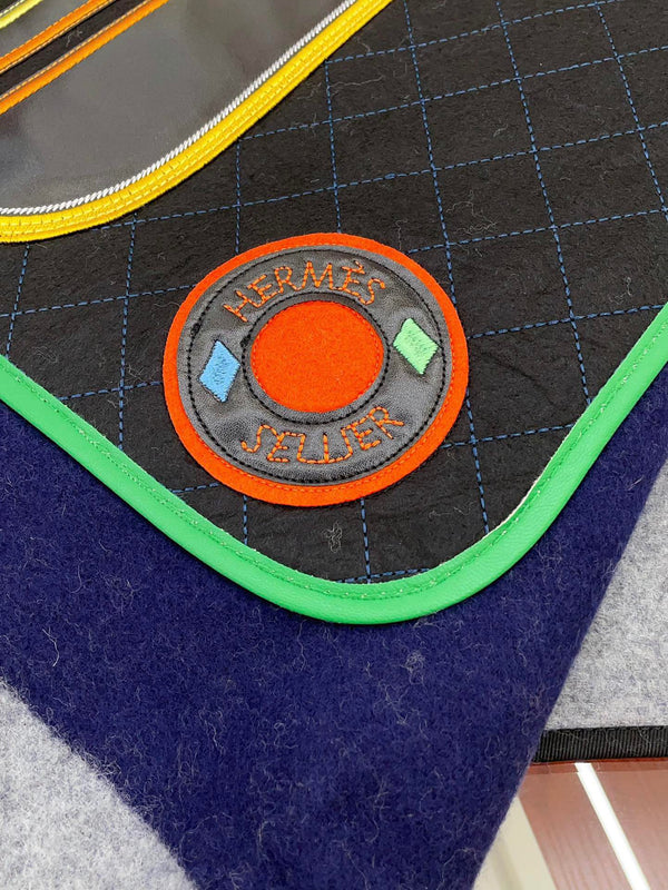 PONCHO 130 CM IN COLORFUL CASHMERE WITH HAND-ROLLED EDGES 371988