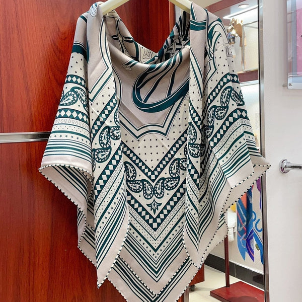 LES ROUES DE PHAETON BANDANA SHAWL 140 CM COLORFUL 385445